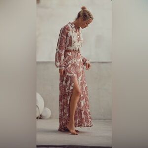 Anthropologie allaire maxi shirtdress